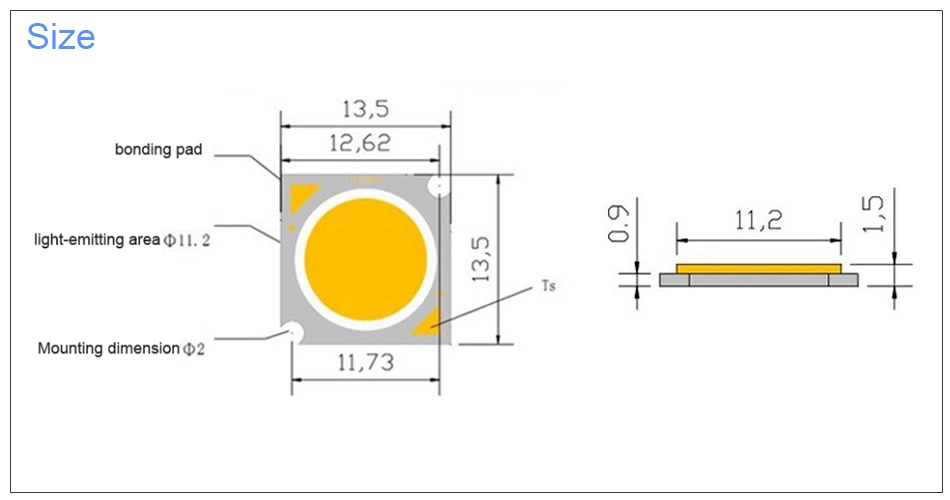 Spotlight Auto Car Lighting COB LED Chip on Board Warm Cold White for Indoor Outdoor Decor Lamp LED Chips Light