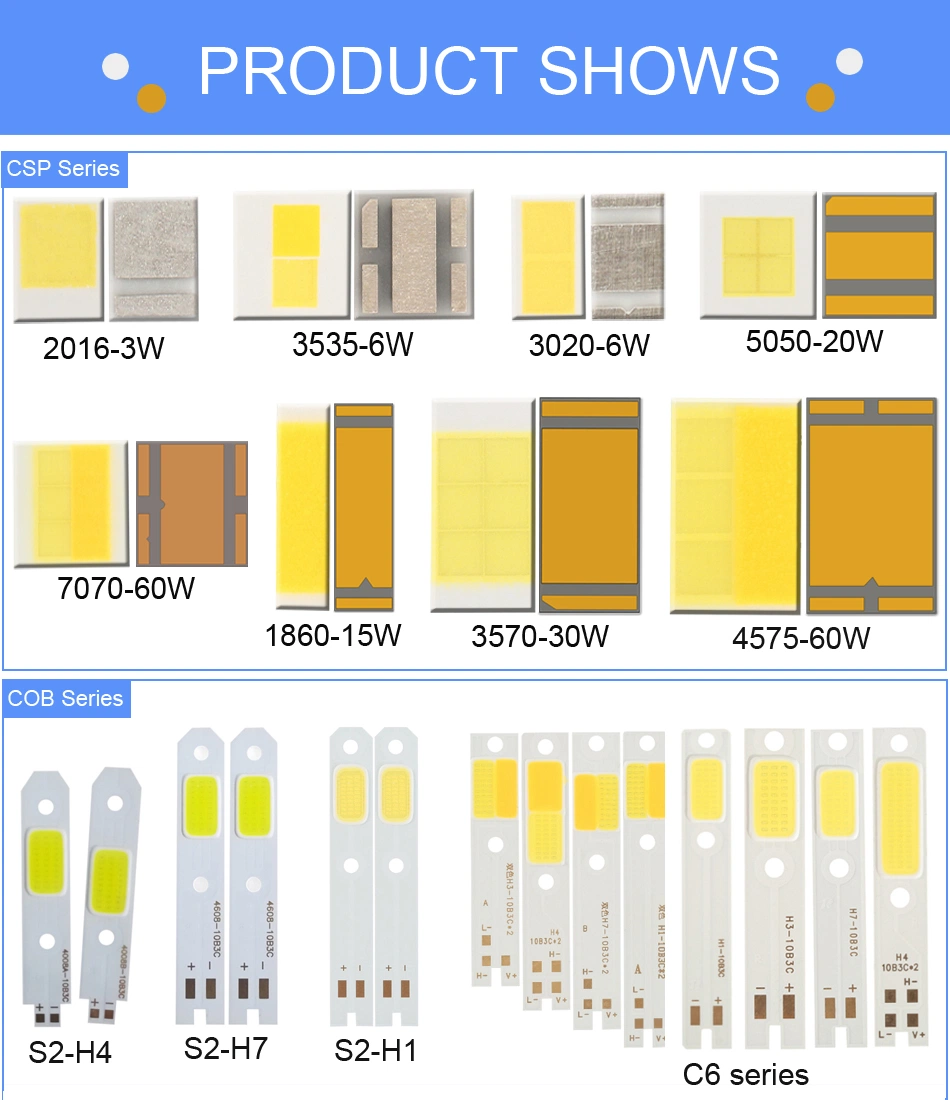 Spotlight Auto Car Lighting COB LED Chip on Board Warm Cold White for Indoor Outdoor Decor Lamp LED Chips Light