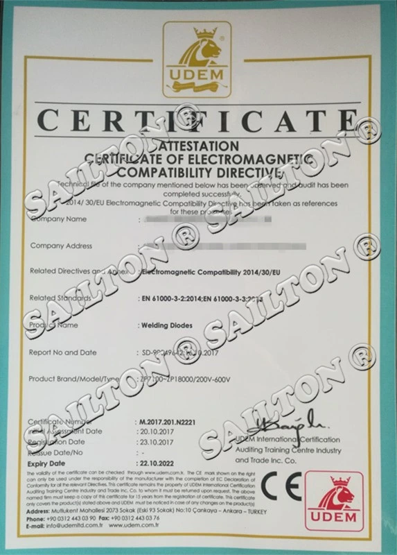 Low on-State Voltage Resistance Welder High-Current Rectifier Diode