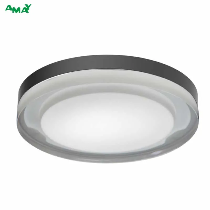 Modern Glass LED Dimmable Ceiling Lamp Flush Mount for Bedroom