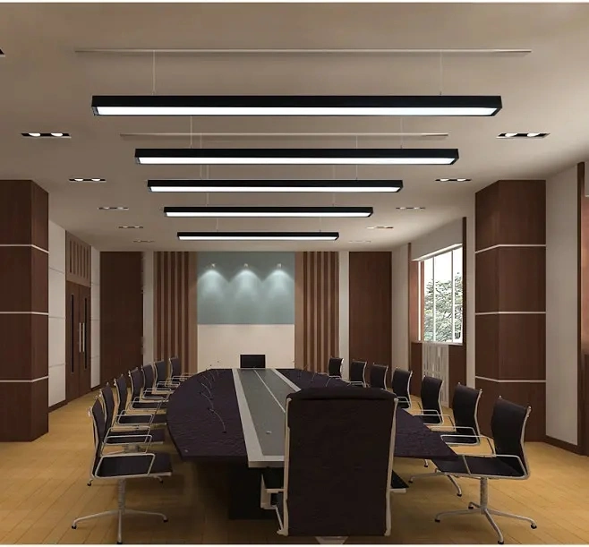 Commercial Indoor Home Office Classroom School Corridor Linkable T8 Chandelier PBT Housing Surface Mounted Ceiling Suspended Batten Pendant LED Linear Light