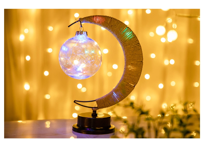 Ideal Gift LED Crescent Moon Lamp Battery Powered Colorful LED Night Light