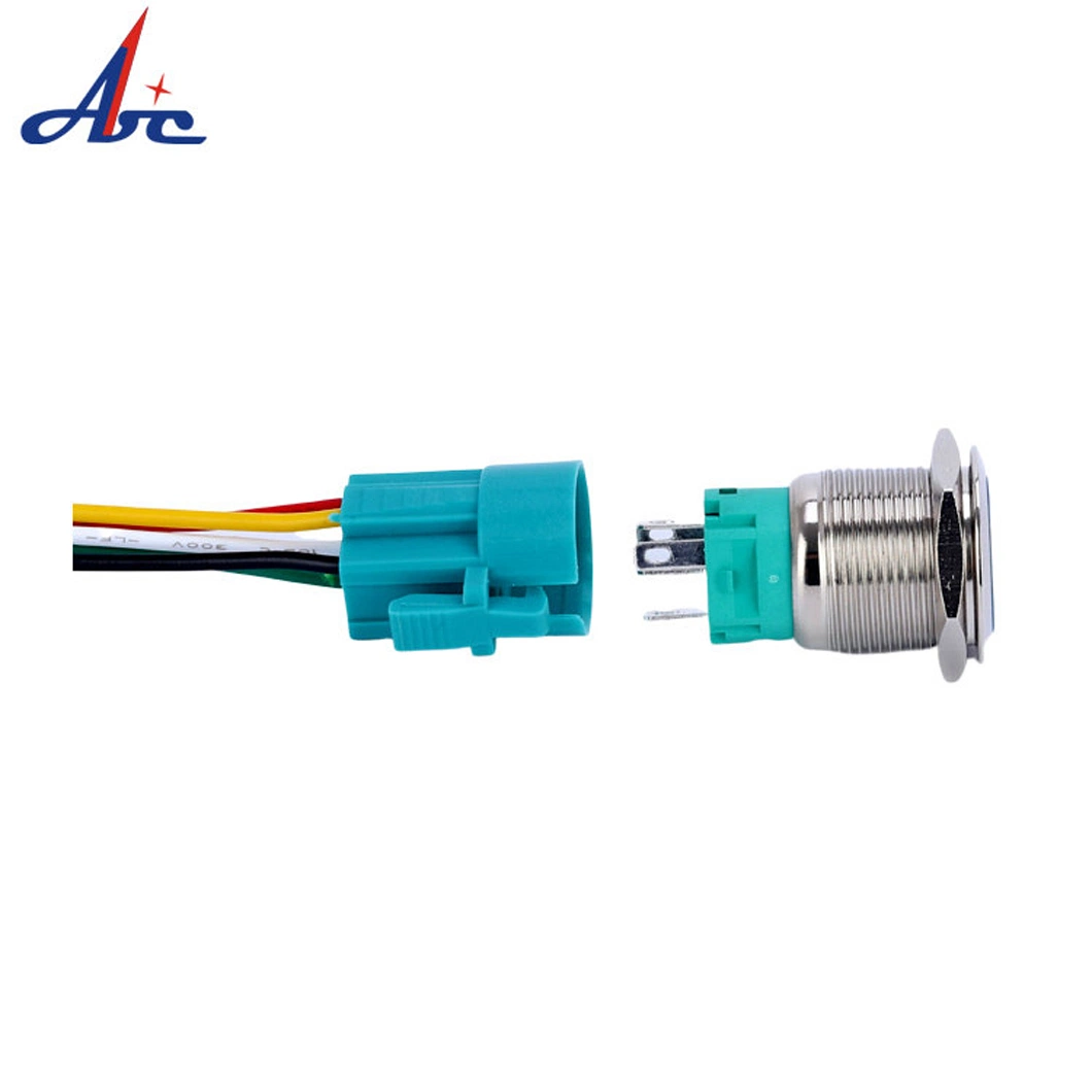 8mm 10mm 12mm 16mm 19mm 22mm 30mm 40mm Waterproof IP67 12V LED Illuminated Momentary Metal on off Stainless Steel Push Button Switch Manufacturer