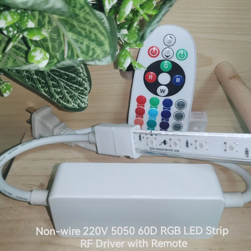 220V SMD5050 60d RGB LED Rope Strip Light