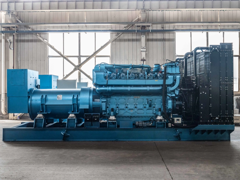 2500 kVA 2000 Kw 3 Phases 50 Hz Water Cooled 400/230 V Soundproof Baudouin 12 Cylinders 4 Strokes 1500 Rpm Engines Powered Open Frame Container Diesel Generator