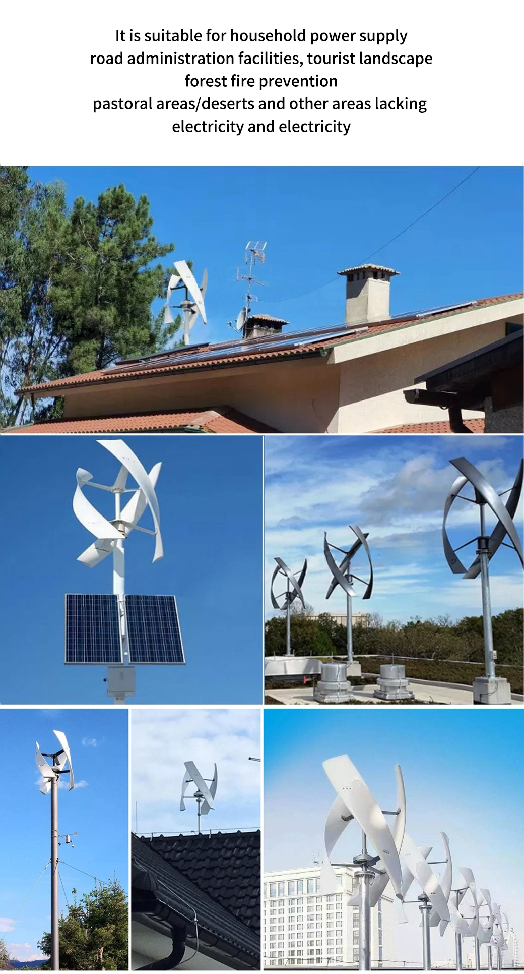 Renewable Alternative Energy Low Speed 20kw 10kw 5kw Wind Power Turbine Vertical Axis Wind Generator/Wind Turbine with RoHS Certificate