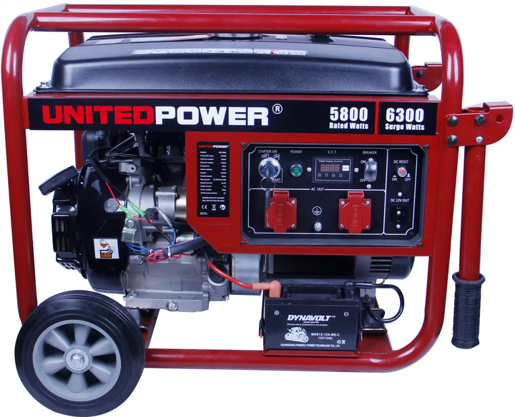 14HP Engine 7kVA Home Use Petrol Generator with Handle &amp; Wheels