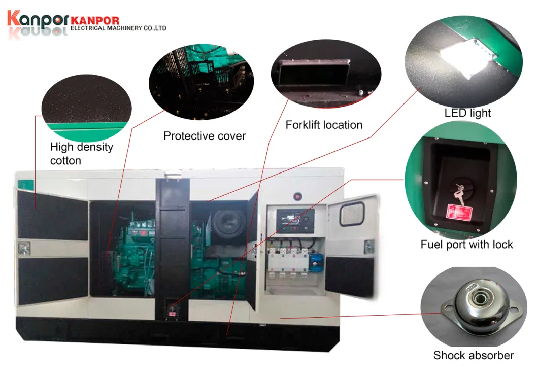 Genarators Diesel 40kw 50kVA Powered by Cummin-S Engines Quality Generator