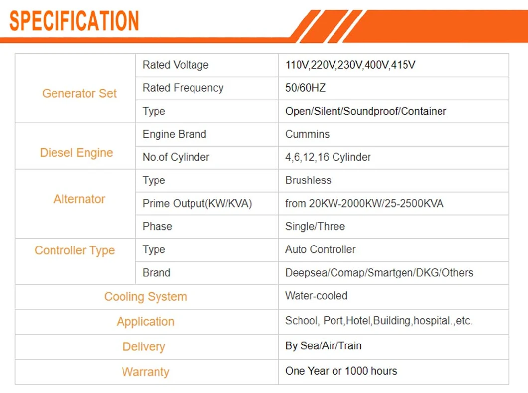 Diesel Engine 90kw 112.5kVA Air Cooled Generator Portable Phase Backup Standby