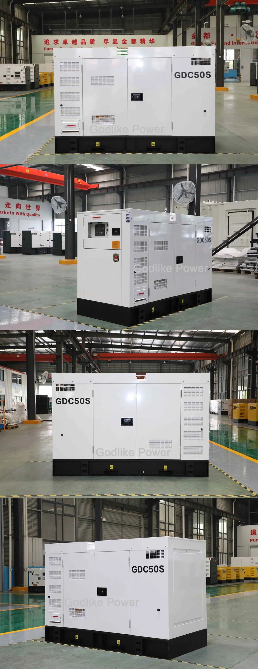 50kVA 40kw Cummins Generator Set Sound Proof Cummins Diesel Engines Genset