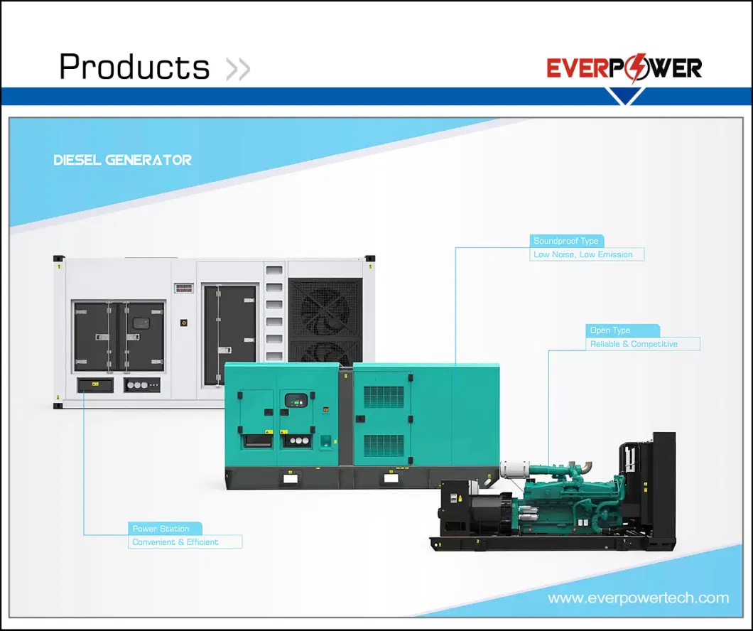 200kw 240kw 250kw 280kw 300kw 320kw 360kw 400kw Cummins Denyo Silent Diesel Power Electric Generator Set Genset Perkins Volvo Doosan Weichai Baudouin Engine CE