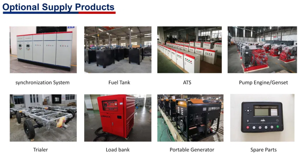 Industrial Generator Silent 500/1000/1500/1800/2000/2250/2500kVA Cummins Perkins Mitsubishi Sme Baudouin Yuchai Weichai Engine Standby Diesel Power Generators