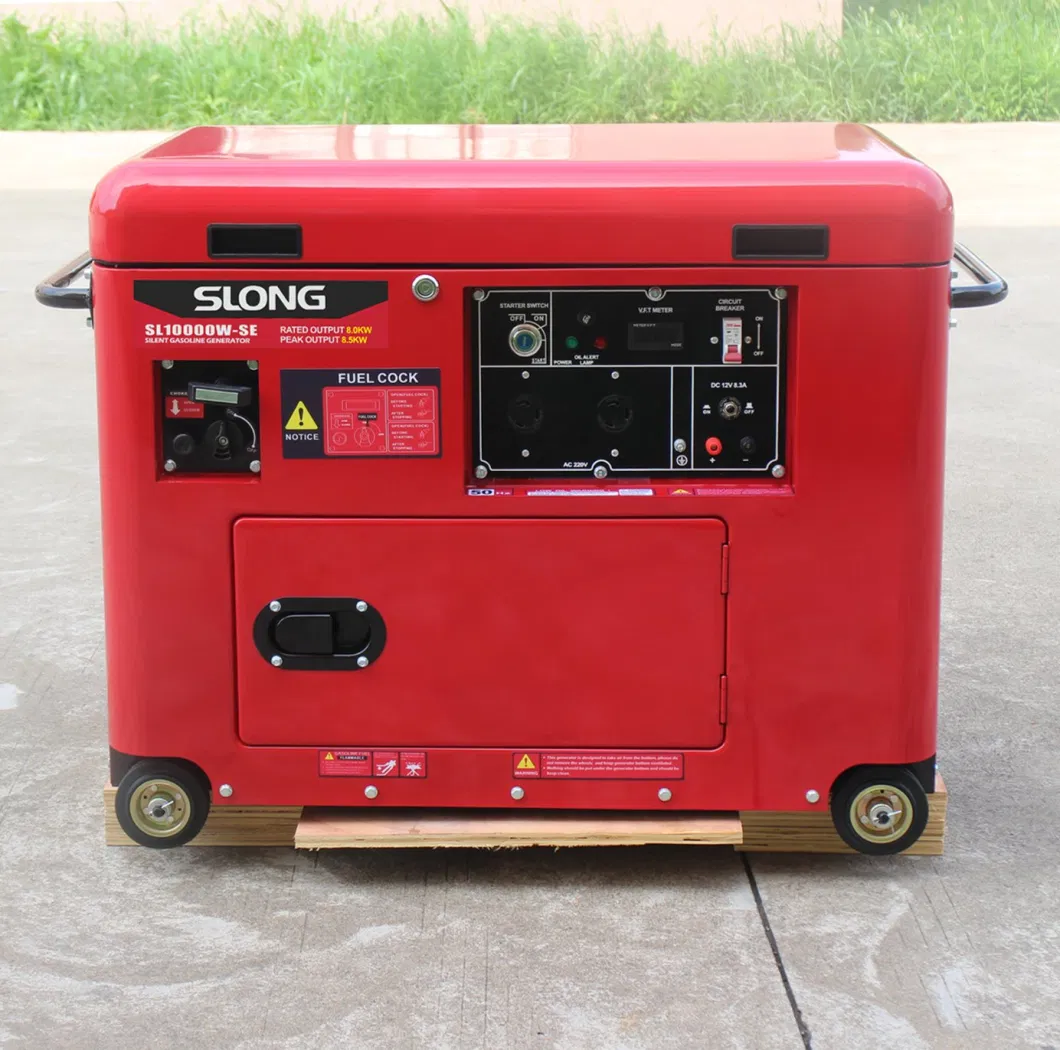 E. Slong Brand Standby Power Electric Super Silent Gasoline Generator 8kw