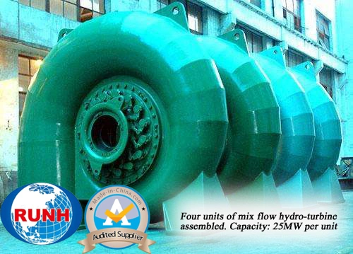 Francis Turbine, Mixed Flow Hydro Turbine Generator for Hydro Power Generation