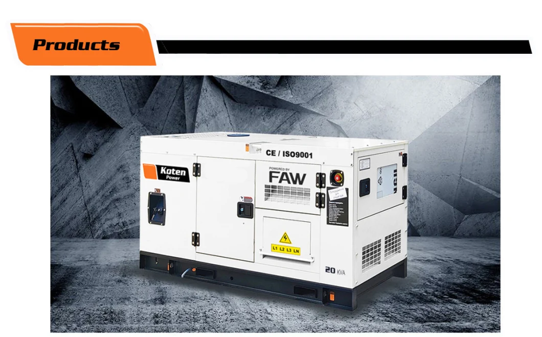 50Hz 10kVA to 300kVA Fawde Engine Electric Silent Diesel Power Generator with CE