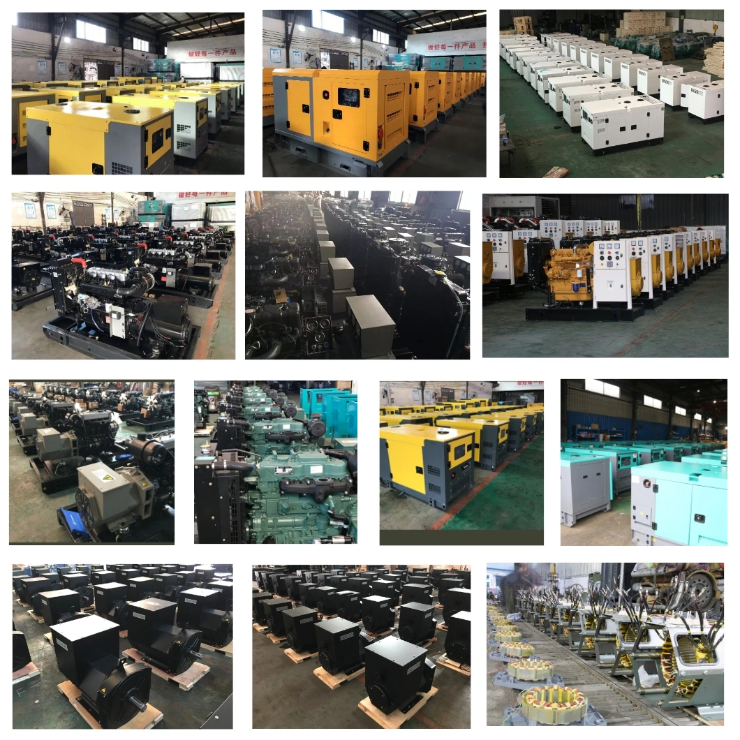 China Factory Portable Generator Diesel Price 50 kVA AC Three Phase Water Cooling Canopy Diesel Marine Generators for Home