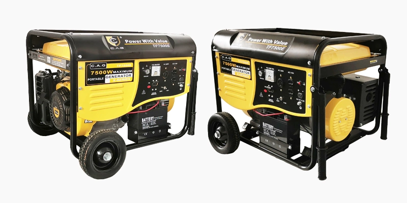 Electric Start (5kw 6kw 7kw 5kVA 6kVA 7kVA) Portable Gasoline/Petrol Engine Power Electric Generator