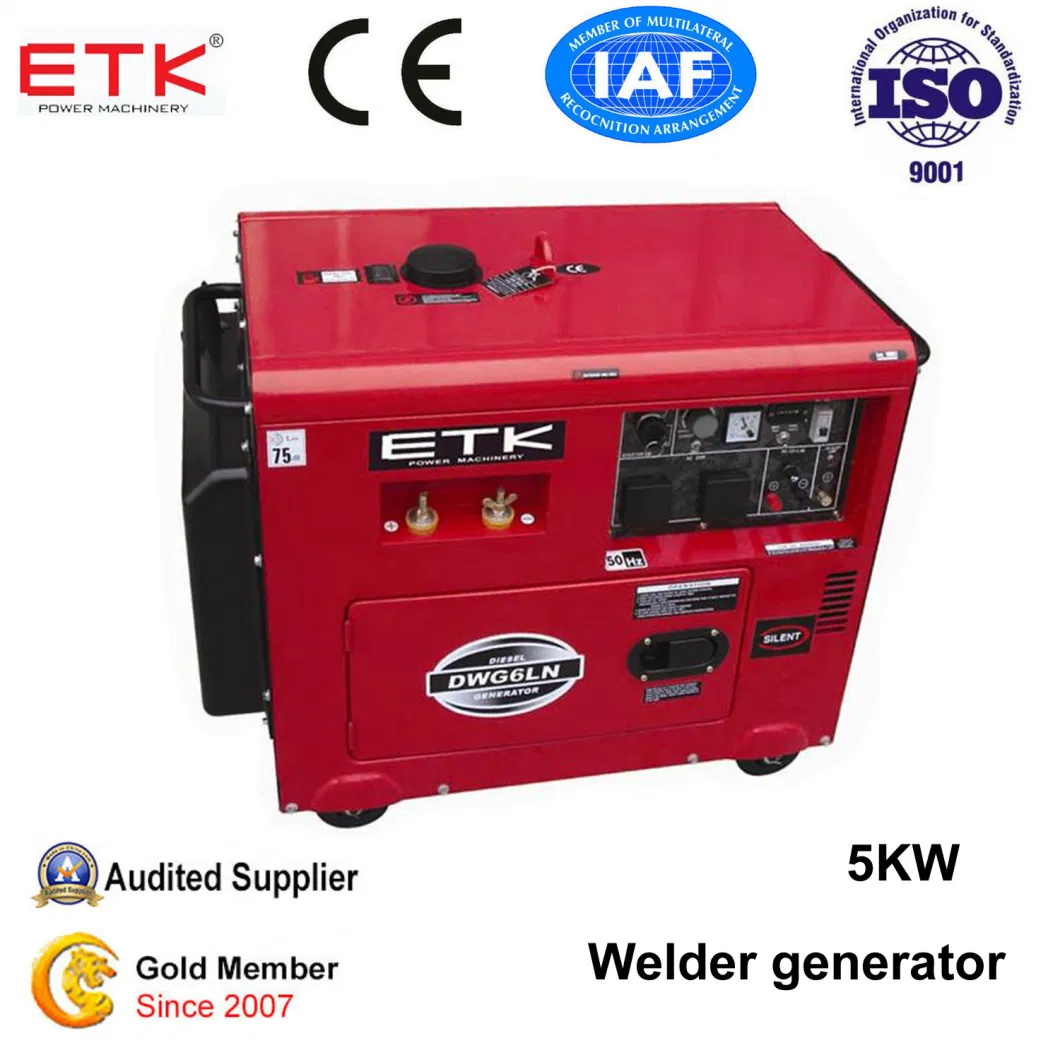 5kw Portable Diesel Welder Generator Silent Diesel Welding Generator Diesel Price