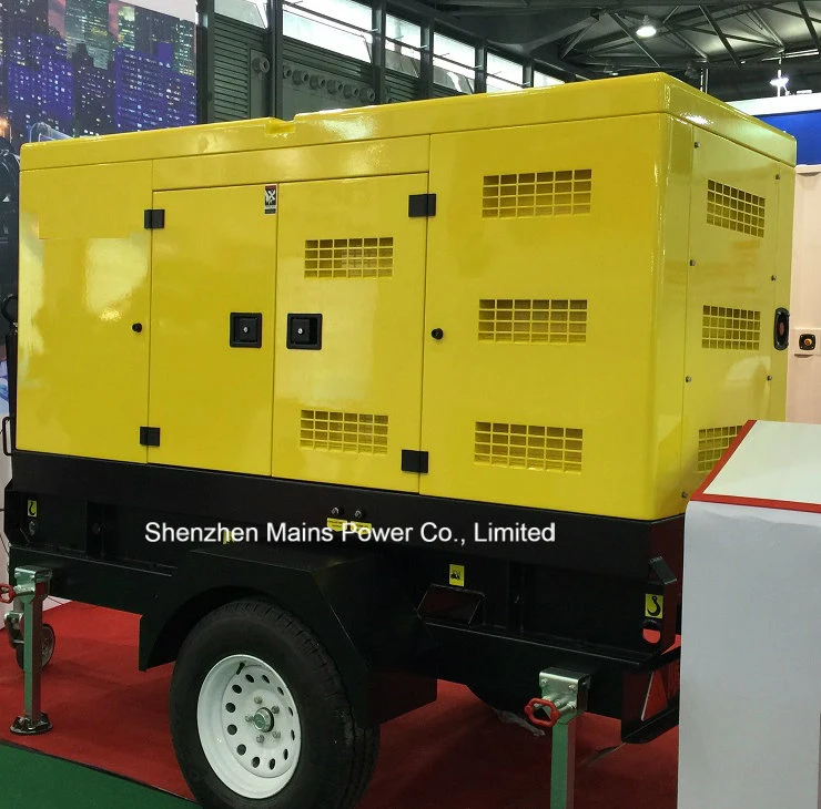 Trailer Mobile Cumins Diesel Generator 100kVA 80kw Trailer Silent Generator