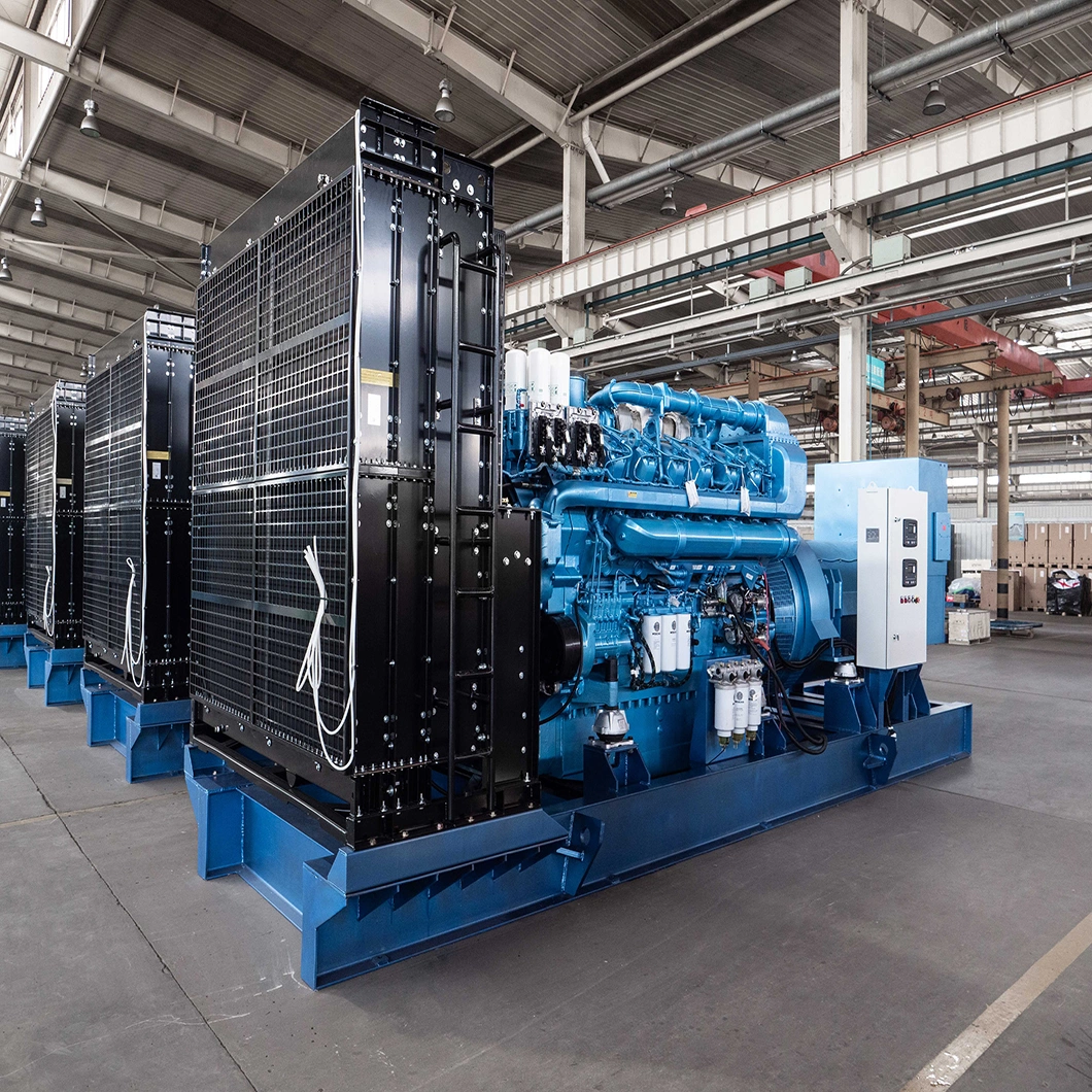 2500 kVA 2000 Kw 3 Phases 50 Hz Water Cooled 400/230 V Soundproof Baudouin 12 Cylinders 4 Strokes 1500 Rpm Engines Powered Open Frame Container Diesel Generator