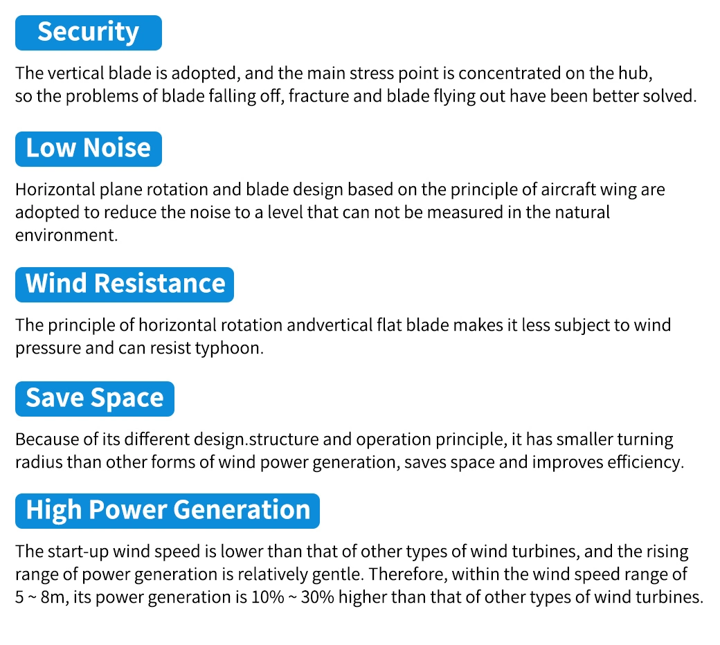 Renewable Alternative Energy Low Speed 20kw 10kw 5kw Wind Power Turbine Vertical Axis Wind Generator/Wind Turbine with RoHS Certificate