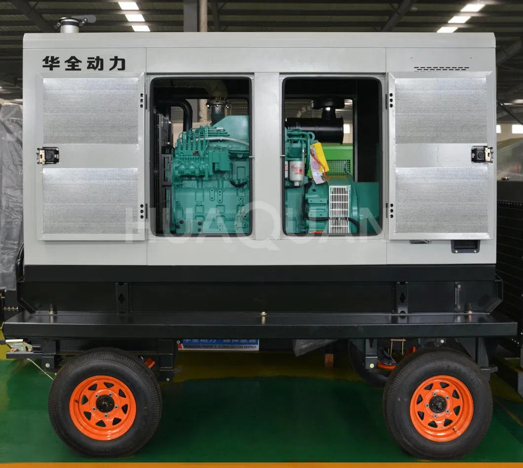 60kw 75kw 120kw 150kw Water Cooled Mobile Trailer Type Low-Noise Diesel Generator Price with Dk-Cummins Engine