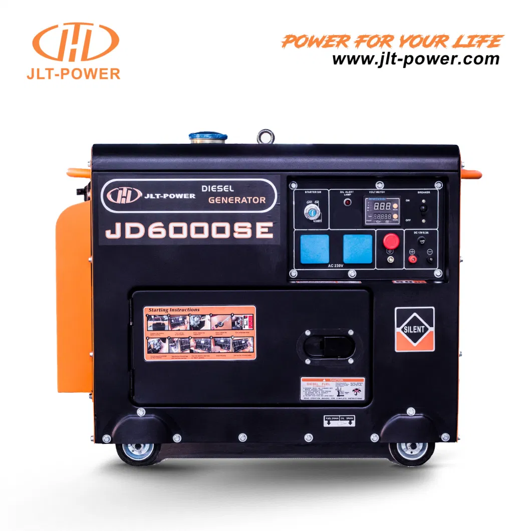 6500DSE 7500DSE 8500DSE 5kVA 6.5kVA 7.5kVA 8kVA Air Cooled Soundproof Silent Portable Diesel Generator