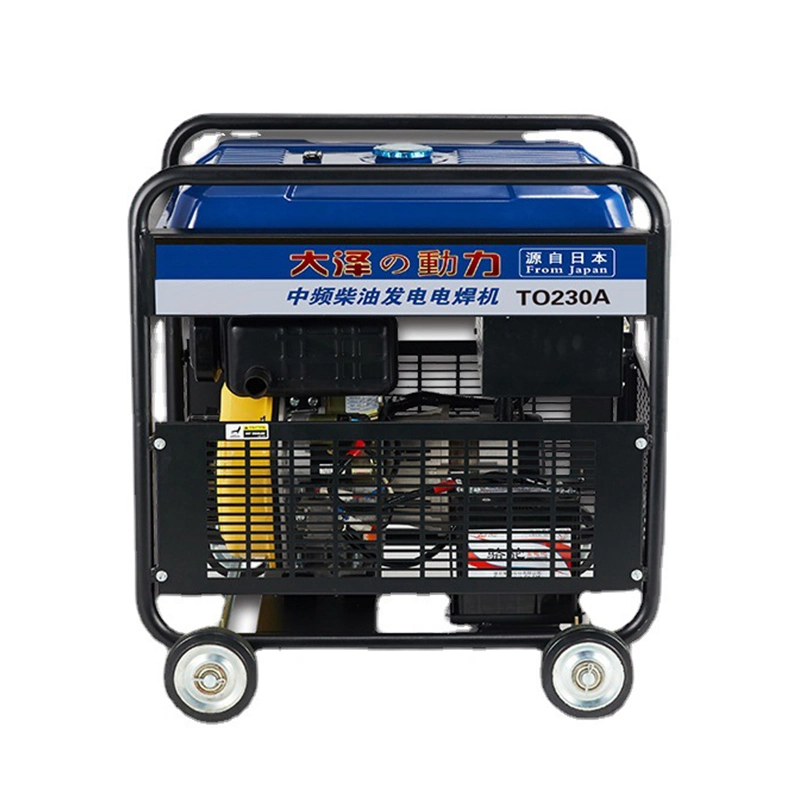 220V 50Hz Small Portable Diesel Open Frame Welding Machine Generator