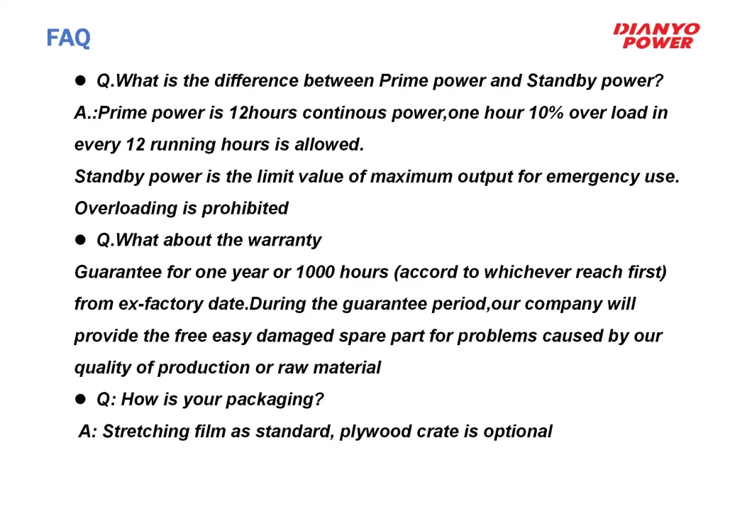 Powerful 30kVA 40kVA 100kVA 200kVA 300kVA Cummins Diesel Power Generator 50Hz 60Hz