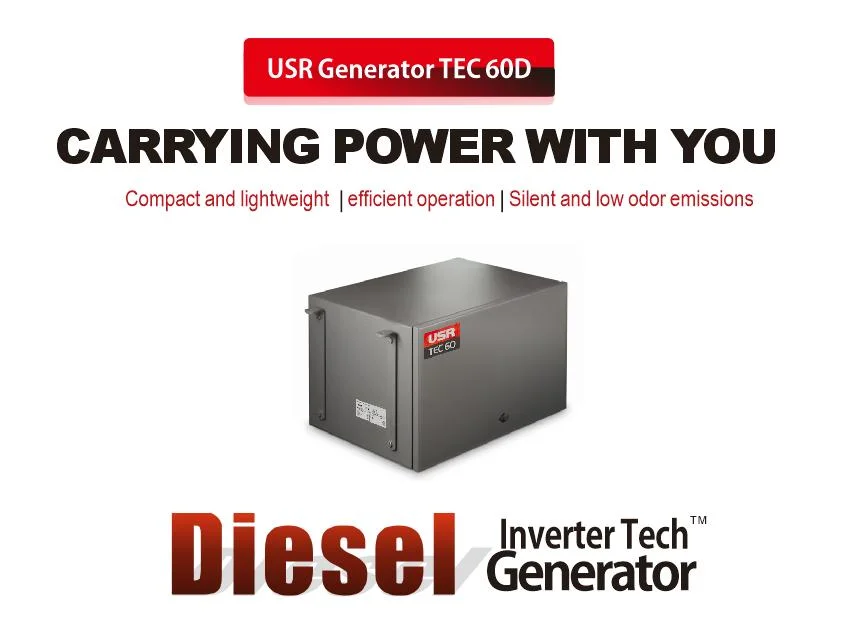 Diesel RV Inverter Generator 6kVA for Vehicle Caravan Motorhouse