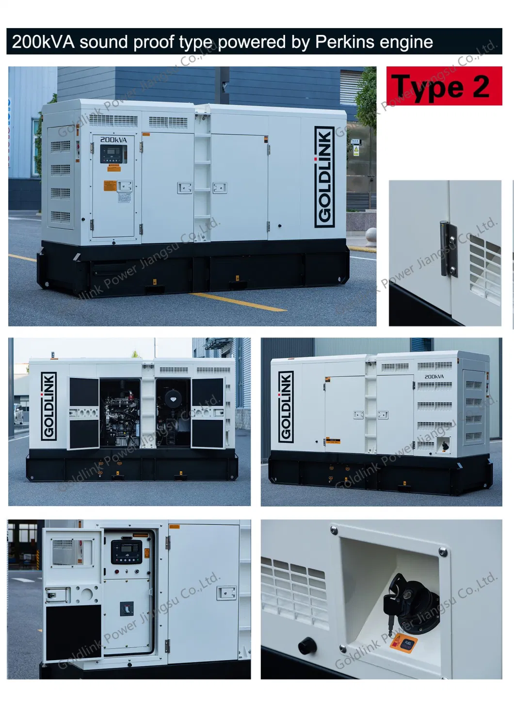 50kVA 40kw Cummins Generator Set Sound Proof Cummins Diesel Engines Genset