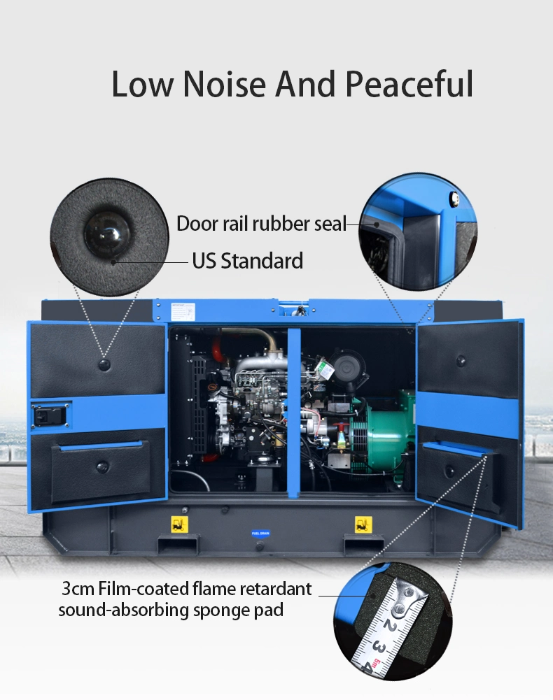 Denyo Silent Electric Generator 48kw 60kVA Diesel Generator Price with Cummins Engine 4BTA3.9-G2