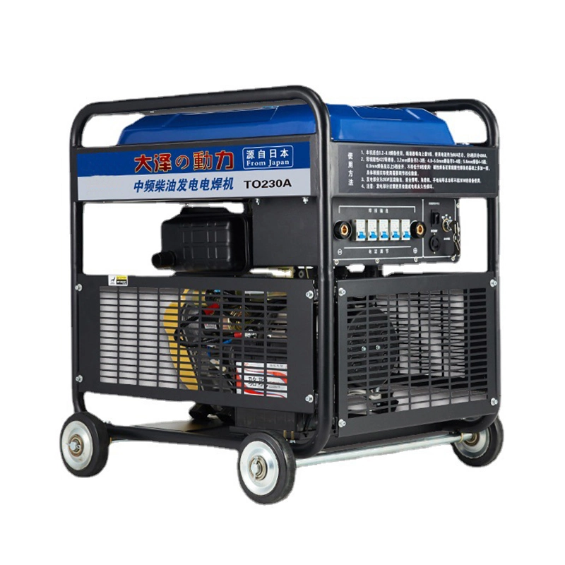 220V 50Hz Small Portable Diesel Open Frame Welding Machine Generator