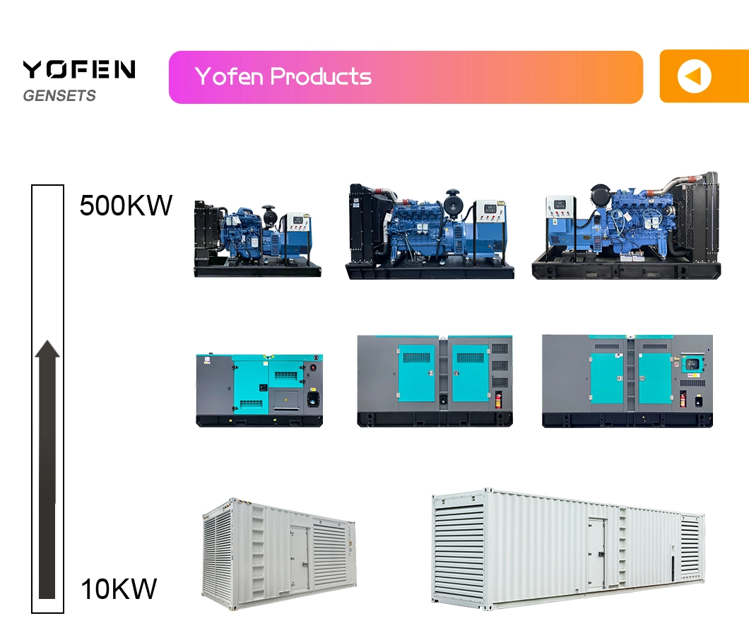 High Quality Open Genset 25/30/50/100/125/150/200/225/250/300kVA Kw Prime China Engine Ricardo/Yangdong/Yuchai/Sdec/Isuzu/Lovol/Volvo/Deutz Diesel Generators