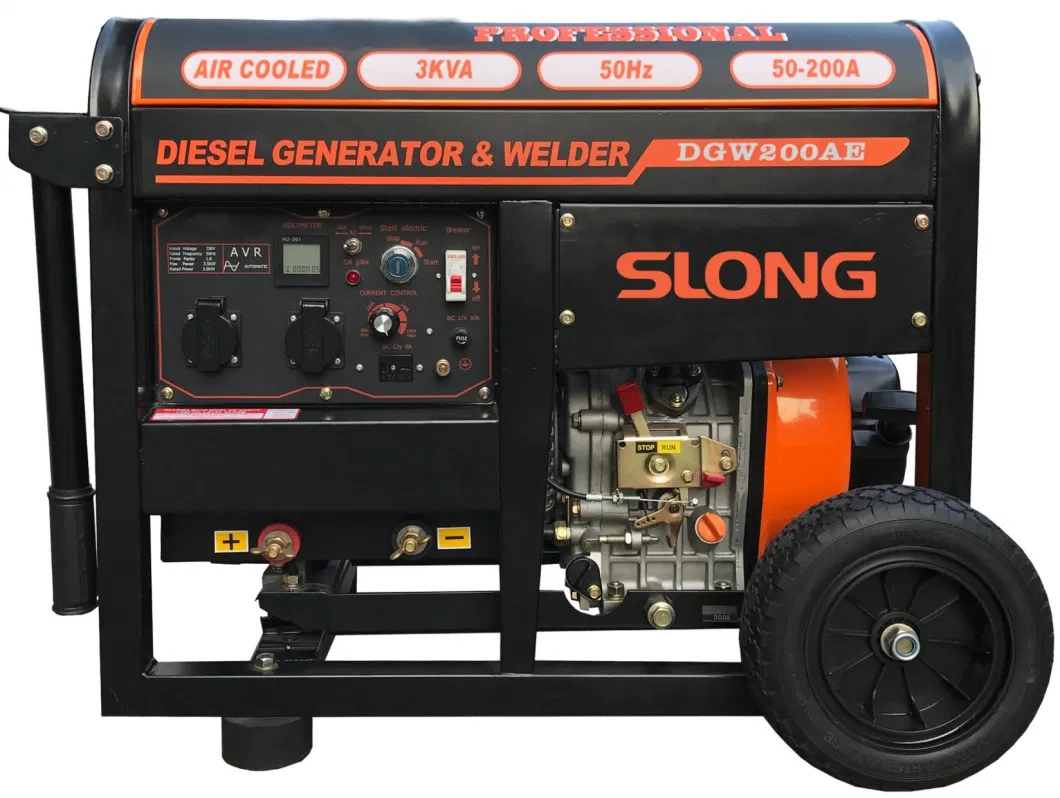 Slong Portable Diesel Welding Machine 3kw Diesel Welding Generator