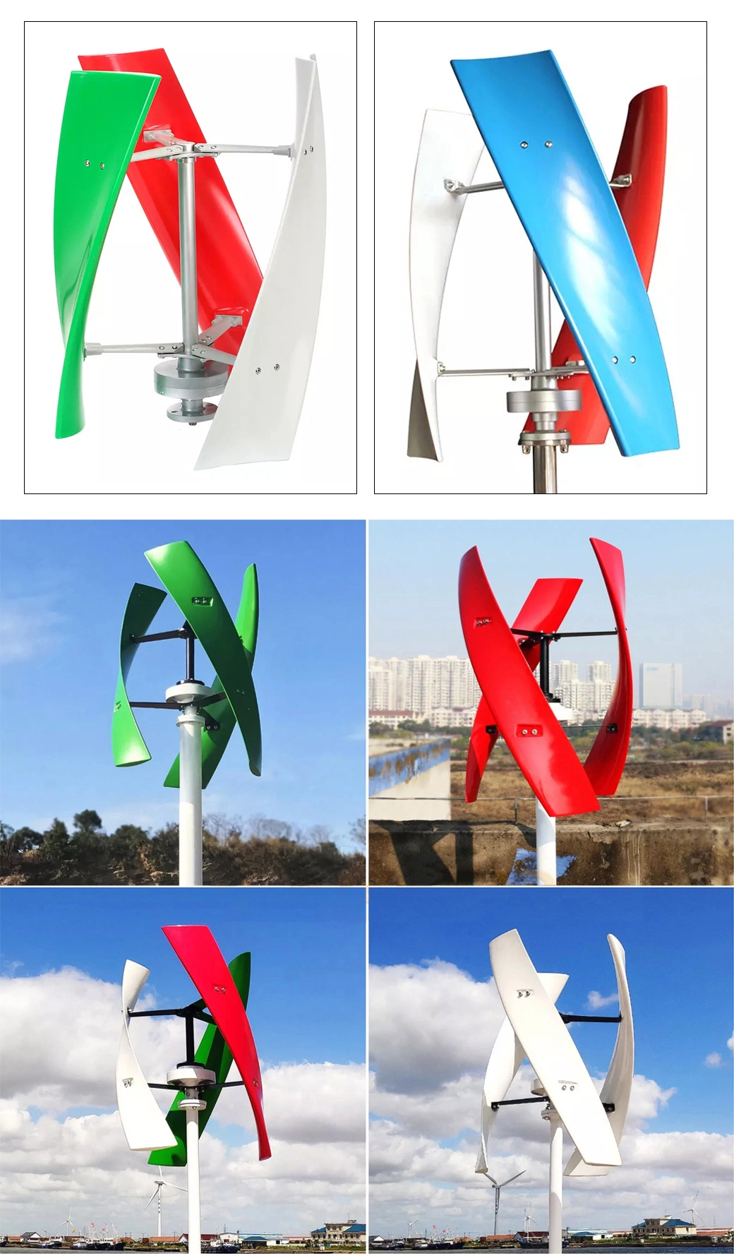 Renewable Alternative Energy Low Speed 20kw 10kw 5kw Wind Power Turbine Vertical Axis Wind Generator/Wind Turbine with RoHS Certificate