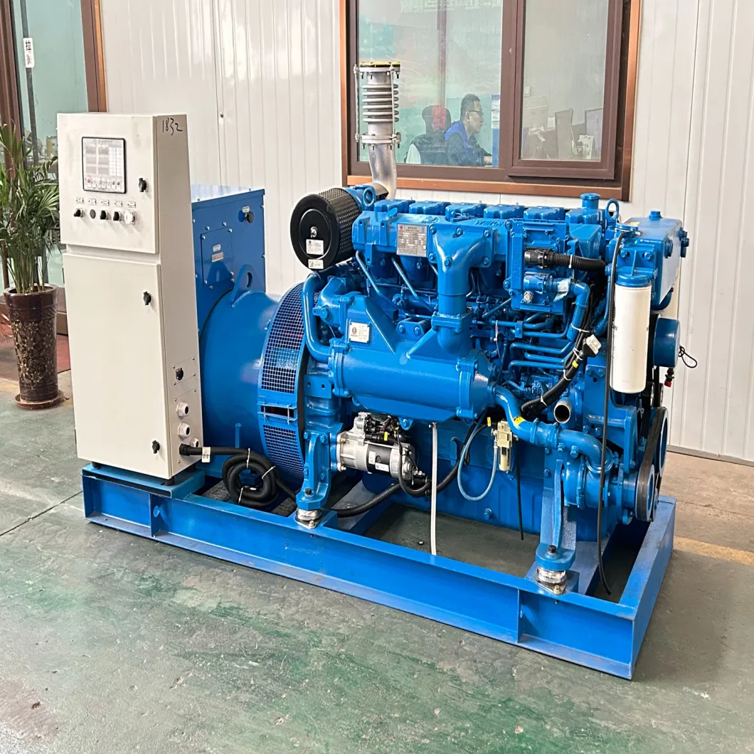 Super Soundproof or Open Type Quality Assurance Low Price Weichai Standby Electrical Marine Energy New Diesel Genset Generator 16-8730kw Ccfj300j-W*