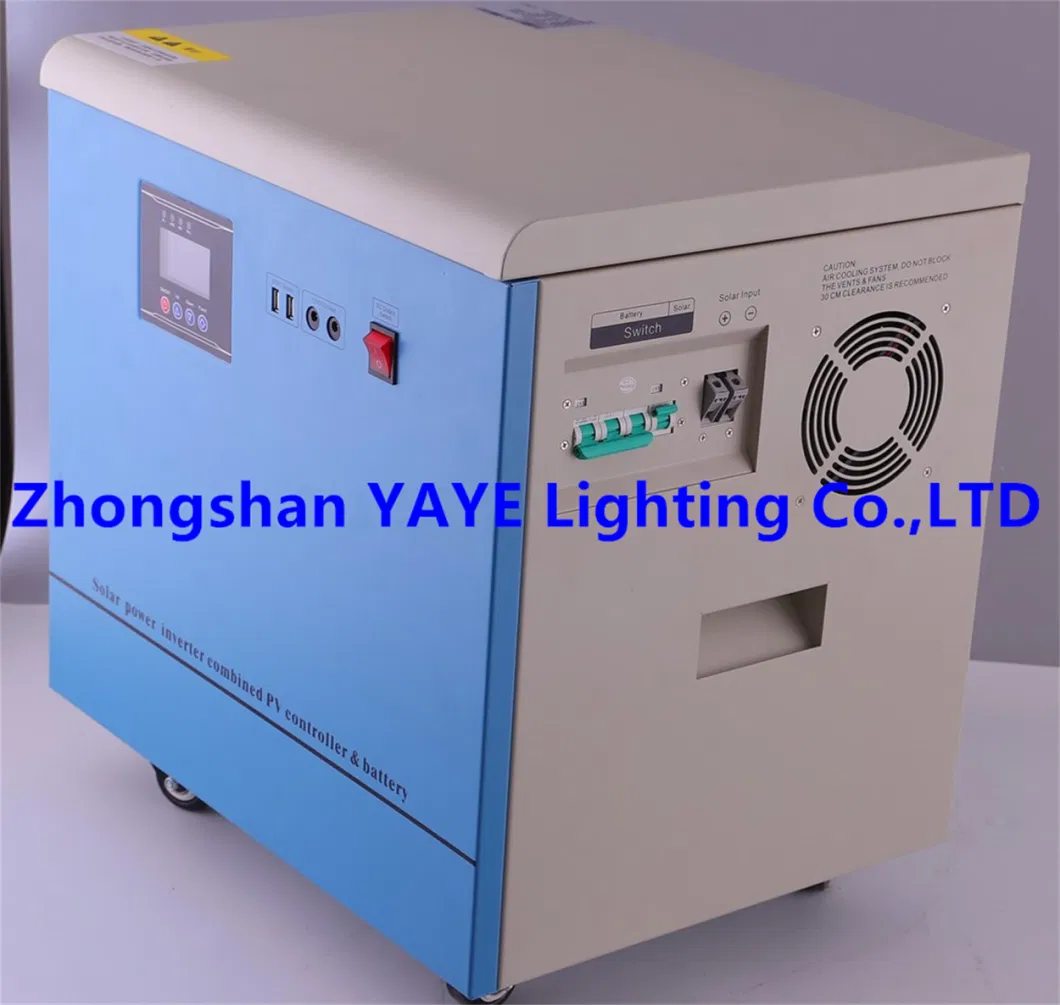 Yaye Best Solar Manufacturer Factory Home/Office Portable Mini Industrial Power System Station Lithium Battery Generator 2kw/3kw/5/6kw/10kw/12kw/15kw/20kw/30kw