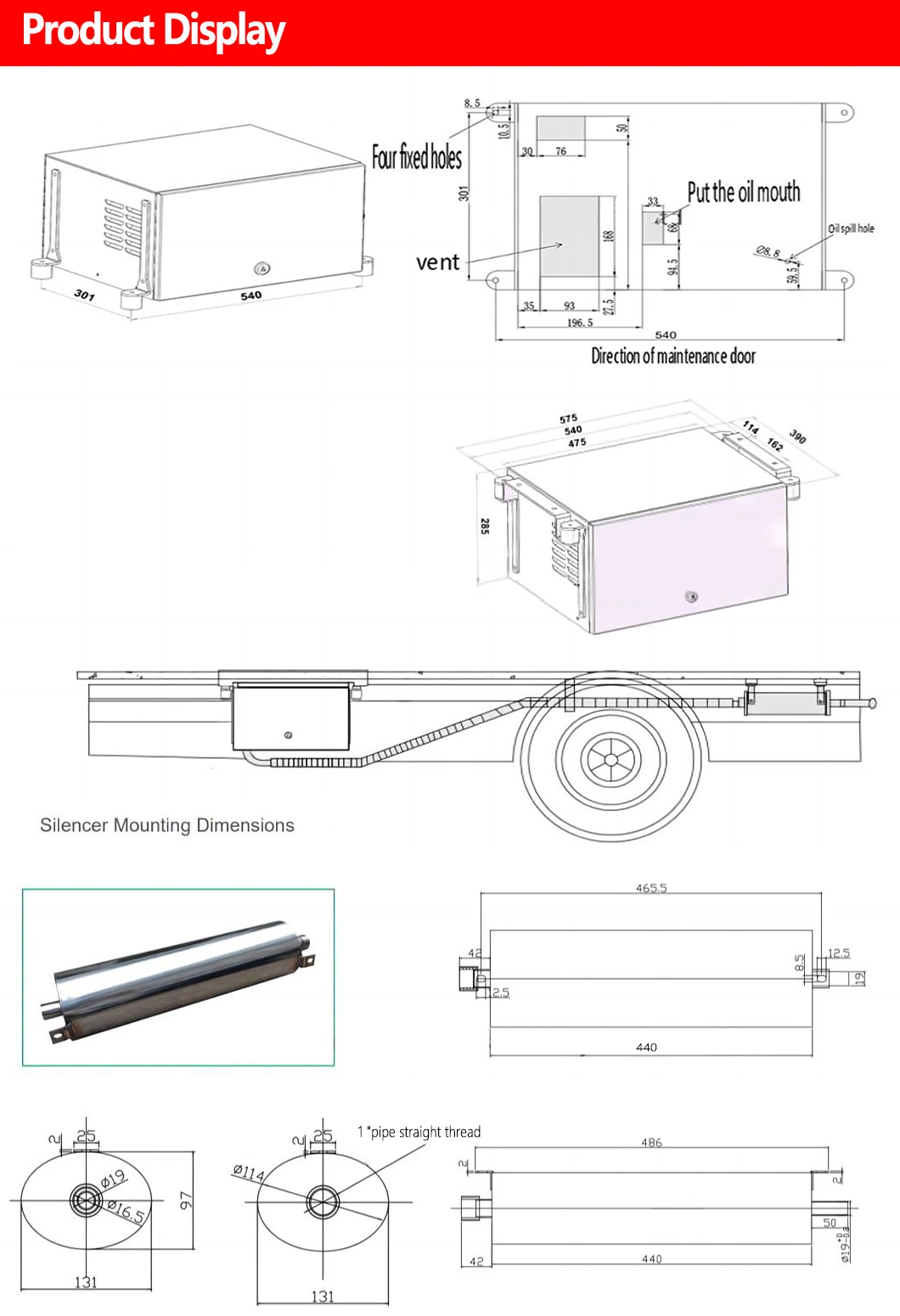 2.5kVA 2.5kw 2500watts Diesel Gasoline Electric RV Portable Campers Rvs Generator