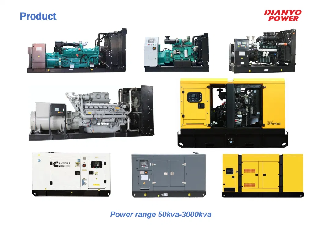 70kVA Engine Diesel Generator 25 kVA 30 Kw Portable Soundproof Electric Silent Generator Price