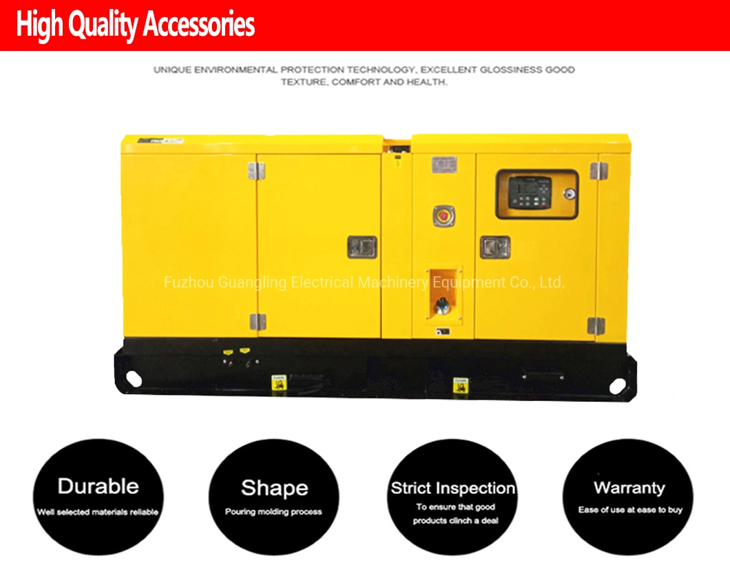 60kw 75kVA 75kv Silent Type Cooper Power Diesel Generator for Sale