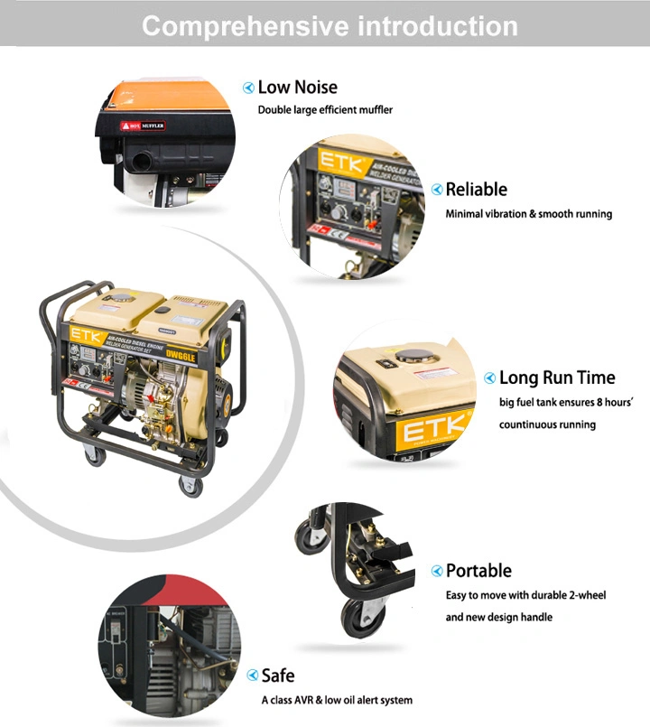 Low Fuel Consumption Diesel Welding Generator