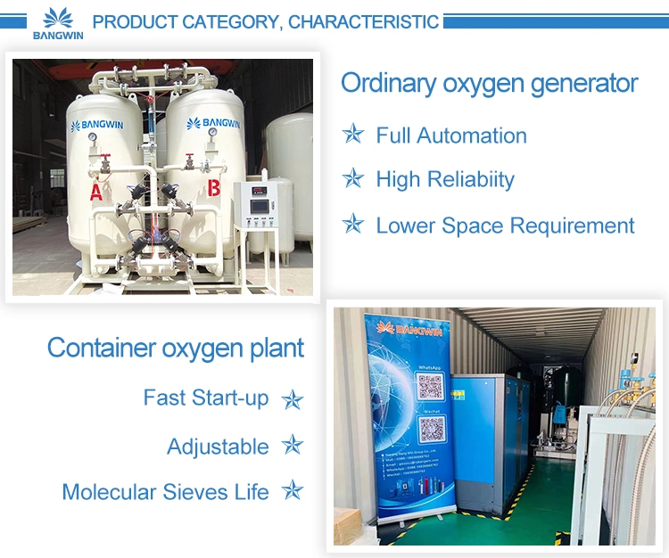 Good Quality 93%+-3% 60m3/H Industrial Medical on-Site Skid Mounted PLC Control Oxygen Generator Plant Oxygen Making Machine O2 Equipment