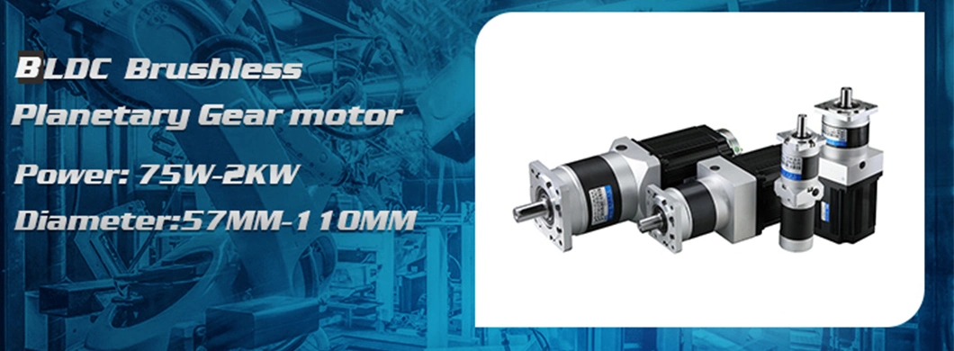 Dmke Custom Cajas Reductoras Planetarias Gearbox Brushless DC Motor BLDC Ccw Cw 300W 12V 800W 24V 72 V 1800rpm