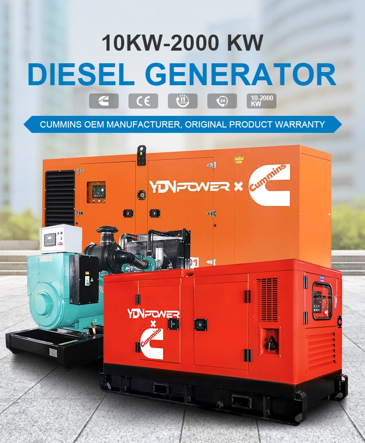 High Quality Industrial Power Silent Diesel Electric Generator 50kw 100kw 150kw 200kw 300kw with Good Price for Factory/School/Hospital China Factory