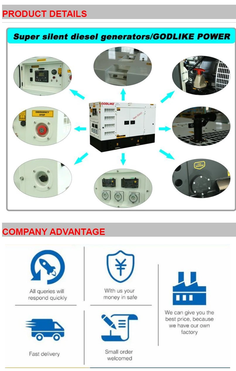 Commercial 25kVA-250kVA Silent Diesel Generator with Cummins Engine (GDC)