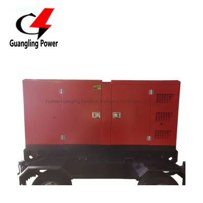 Generatore diesel trifase Yuchai montato su rimorchio da 80 kw 85 kVA Camper