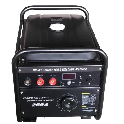  Motore a benzina 250A diesel DC saldatore ad arco da 2 kw saldatura a benzina Generatore