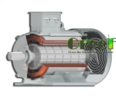  500 kW 50kw 220V380V 50Hz 60Hz CA personalizzato 3phse basso Velocità generatore di magneti permanenti senza spazzole ad alta efficienza energetica per Progetto Hydro per turbine eoliche