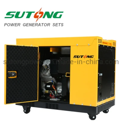  Generatore diesel silenzioso da 3000giri/min., 8 kw, 10 kVA, raffreddato ad aria, portatile di piccole dimensioni Generatore diesel per uso domestico esterno